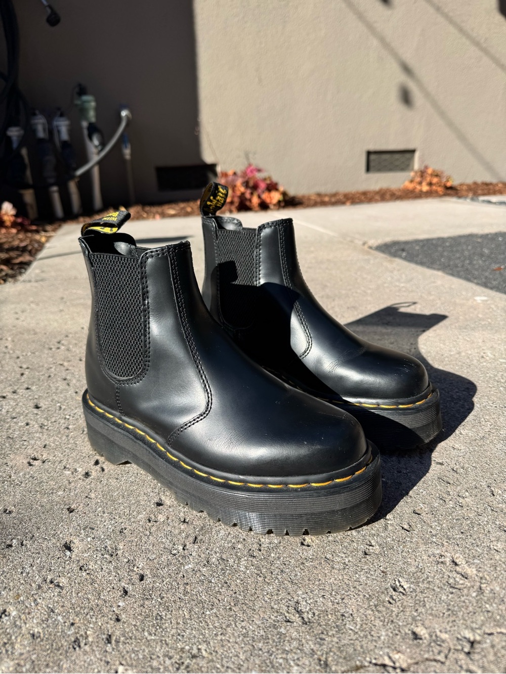 Dr. Martens Black 2976 Quad Platform Boots